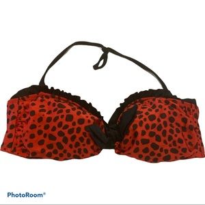 Betty page Bunnyhop red and black bikini